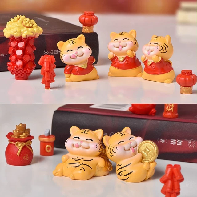 DIY Micro Aménagement Paysager Tigre miniature Figurine Ornement de jardin