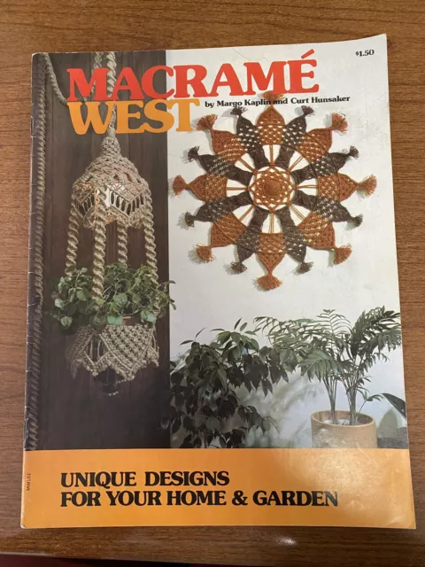 Macrame West 12 Projects  by Margo Kaplin Macrame Patterns book