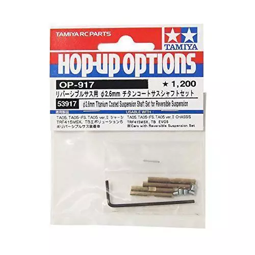 Tamiya 53917 RC 2.6mm Titanium Sus Shaft For Reversible Suspension Option Parts