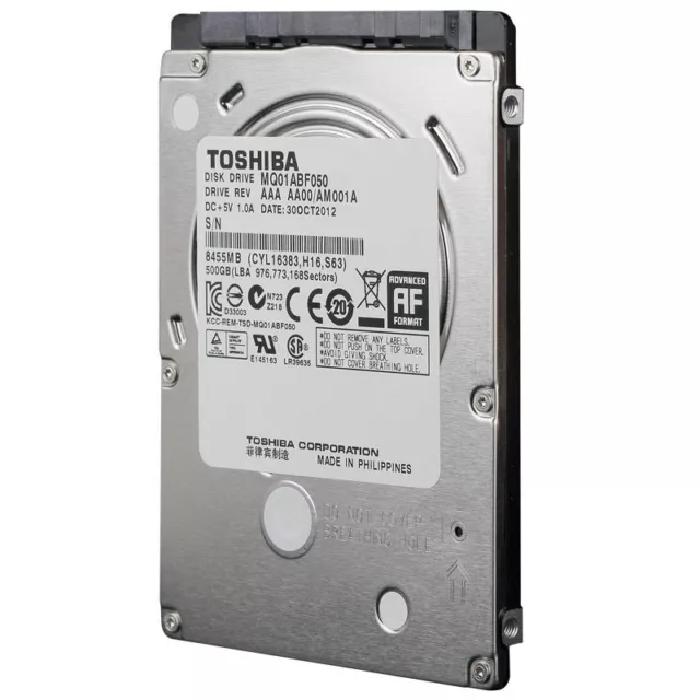 Toshiba 2.5" 7mm 500GB MQ01ABF050 SATA 8MB Notebook Laptop Hard Drive 2.5 inch