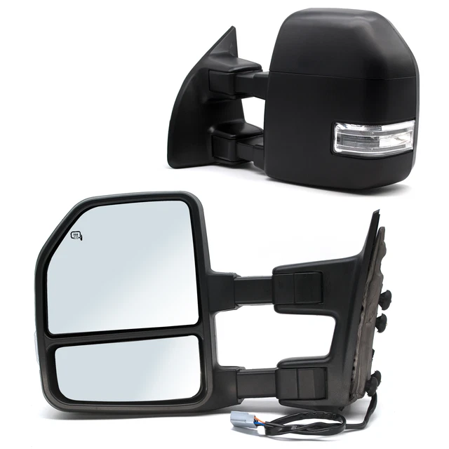 For 99-07 Ford F250-F550 Super Duty Power Heated Telescope Side Towing