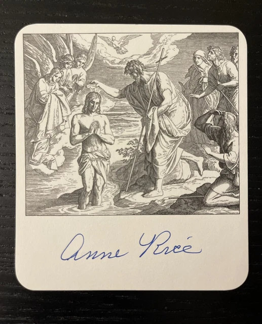 Anne Rice Interview With A Vampire Author Signed Autograph Bookplate. New. Rare.