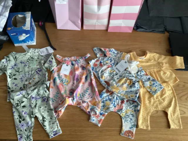 Next baby Girl up to 1 month/ first size Beautiful bundle BNWT RRP £36