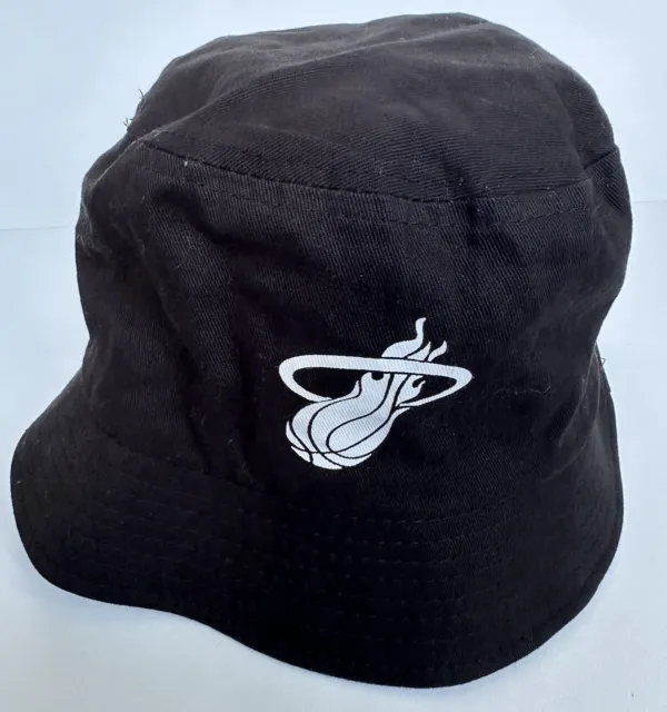 New Miami Heat - BLK  BUCKET HAT Kia NBA Basketball Logo Cotton Round Unisex Cap