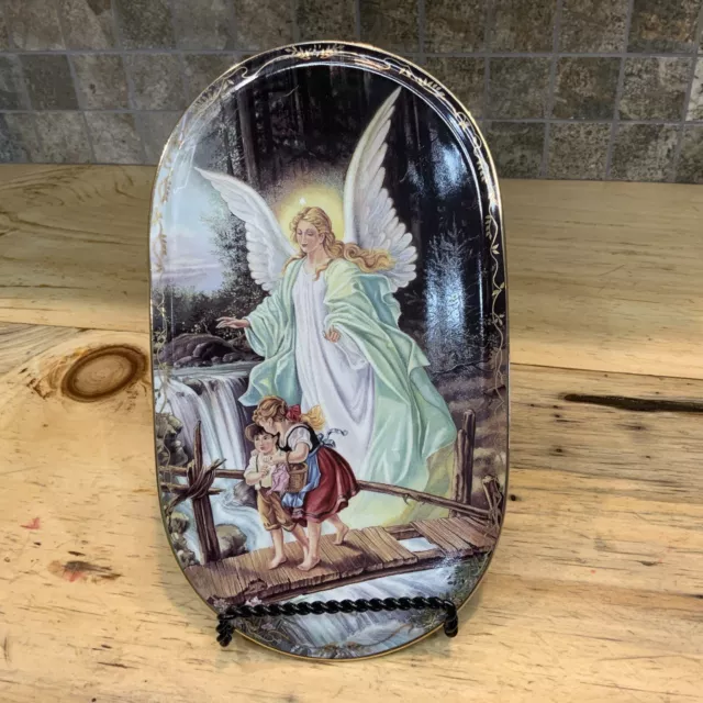 1995 Behuteter Heimweg Guardian Angel Bradford Exchange German Oval Plate
