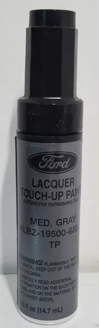 NOS OEM Ford Lacquer Touch Up Paint MED GRAY ALBZ-19500-6853A  TP