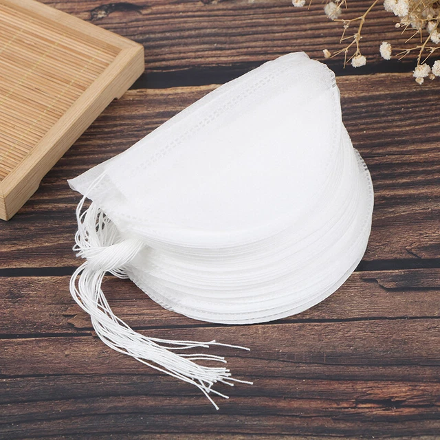 50Pcs Food Grade Empty Tea Bags Infuser With String Heal Seal Filter Tea B_ZK