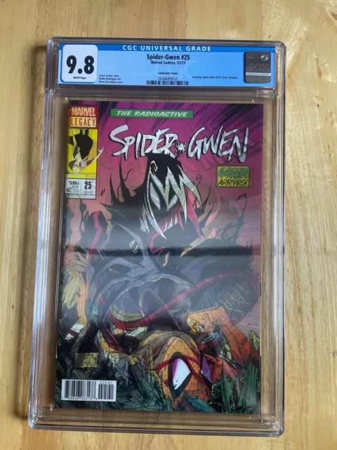 Spider-Gwen #25  Cgc 9.8! Lenticular Cvr! Asm #316 Cvr Homage!