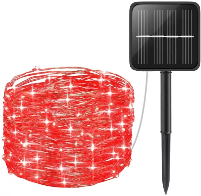 100-400 LED Solar Power String Fairy Lights Garden Outdoor Party Decor Lamp USA