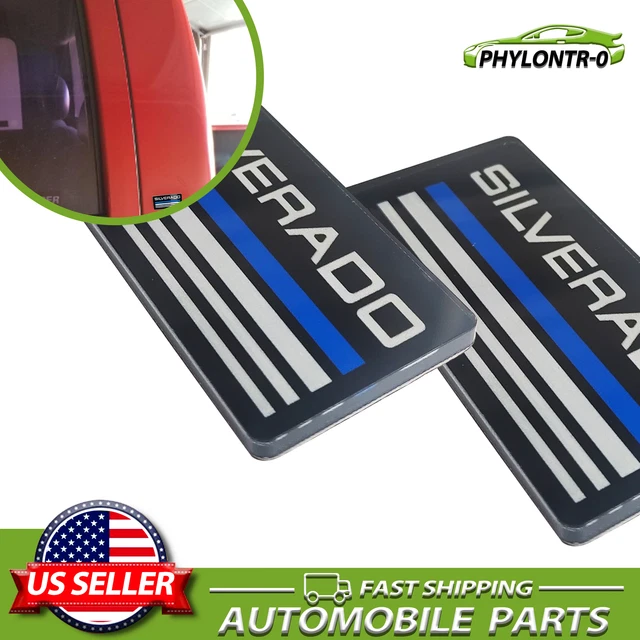 Left Right Badge For Suburban Tahoe Silverado Cab Emblem Roof Side Pillar Plate