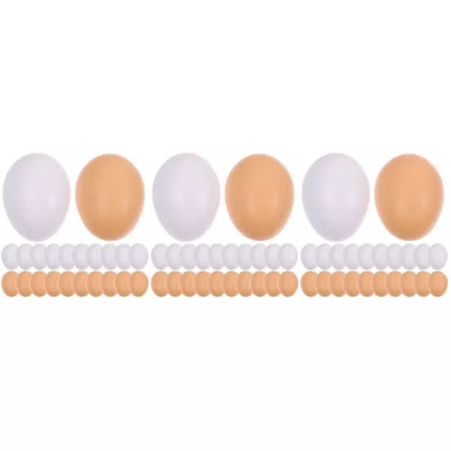 120 pz uova di plastica imitate giocattolo decorazione bambini