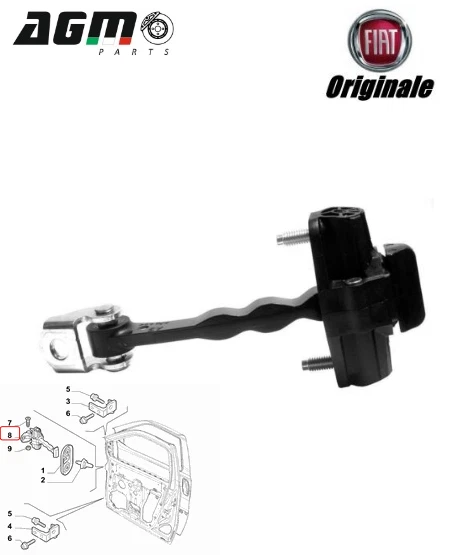 Tirante Fermaporta Anteriore SX/DX Per Citroen Jumper, Fiat Ducato, Peugeot Boxer 2006-2014 - Foto 4
