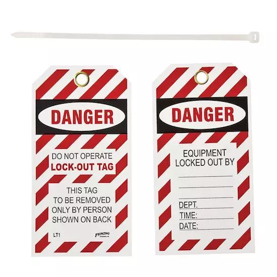 Pack Of 10 Brady Lt10 Y383760 Lockout Tags: Danger, Do Not Operate