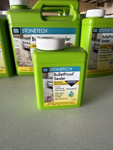 Stonetech Bulletproof Sealer Maximum Stain Protection Microban Mold Tile Stone