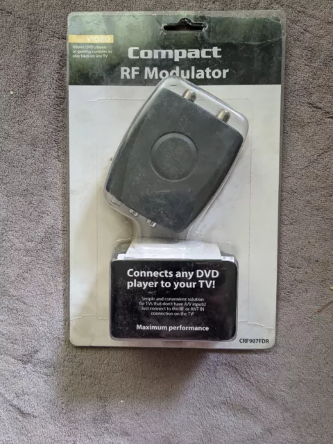 RCA Compact A/V Modulator CRF907FD  with AC/DC Adapter Power Cord