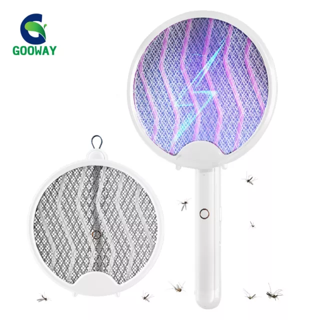 Electric Fly Zapper Racket Insect Killer Bug Mosquito Swatter Bat Wasp Trap UK