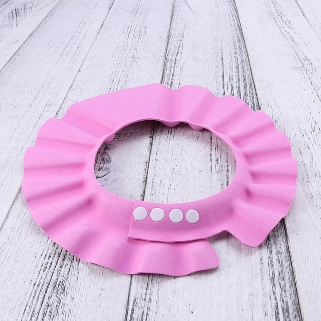 Visiera doccia bambino in silicone cappello shampoo regolabile