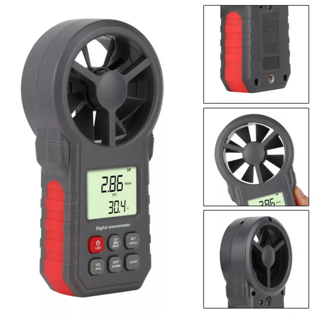 LCD Windmesser Genaue Digitale Wind Speed Meter Gauge Wind Chill Luftstrom