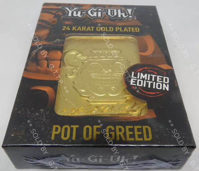 Yugioh! - Pot Of Greed - 24K Gold Plated Collectable - Limited Edition