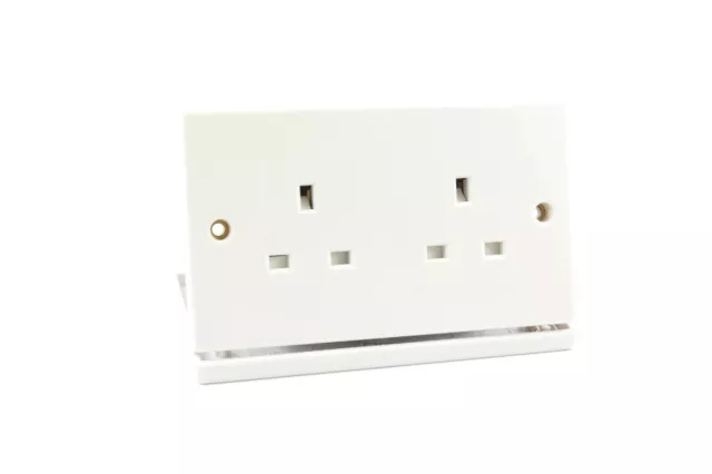 Mcru Reference Silver Plated Uk Mains Wall Socket