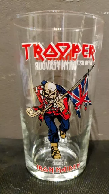 Robinson's Trooper Iron Maiden Beer Pint Glass *NEW*