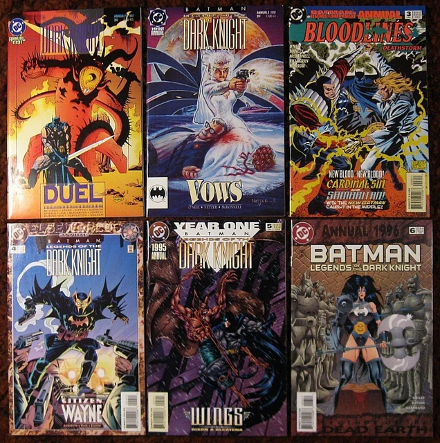 W~Batman Legends Of The Dark Knight Annuals ~ #1-6 ~ 1991-96 ~ Mignola