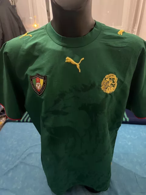 maglia calcio Camerun Vintage Shirt Trikot Maillot Camiseta Jersey.