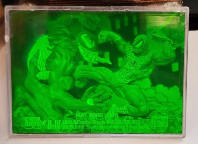 1993 Marvel Universe Spider-Man Vs. Venom H-Iv 3D Hologram Skybox