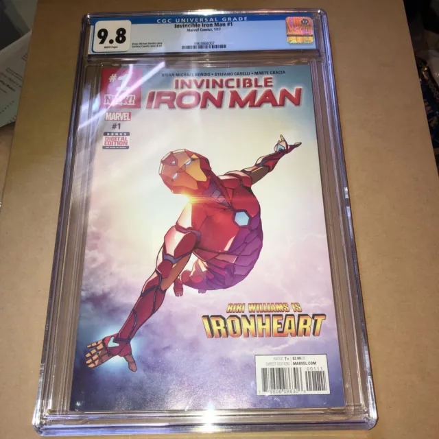 Invincible Iron Man #1 CGC 9.8 W 1st Ironheart Armor RiRi