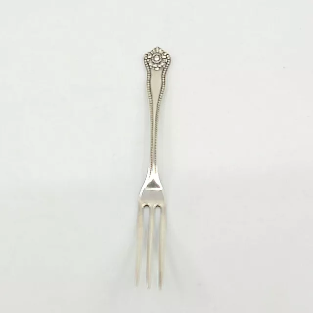 Antique Frank Smith Newport Shell Sterling Silver Strawberry  4 3/4" Fork NM