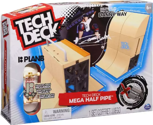 Tech Deck, Daewon Mega Bowl, X-Connect Park Creator, Customizable and  Buildable Ramp Set with Exclusive Fingerboard, Kids Toy for Ages 6 and up