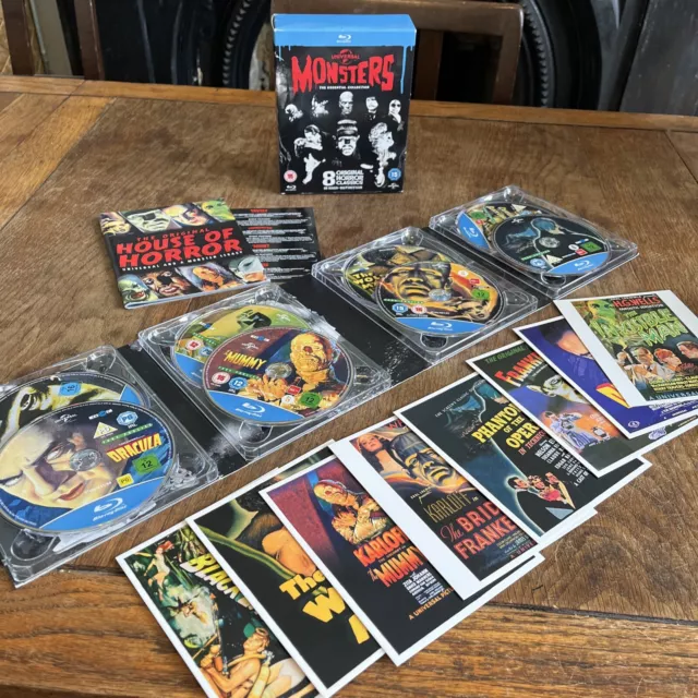 Universal Monsters, Essential Collection blu-ray boxset + Postcards & Brochure