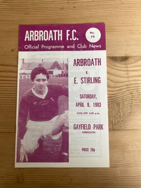 Arbroath v East Stirling 9th April 1983