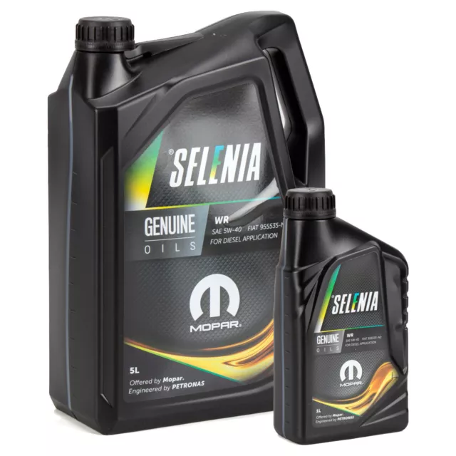 6L 6 Liter PETRONAS SELENIA Motoröl Öl WIDE RANGE WR 5W40 MOPAR FIAT 9.55535-N2