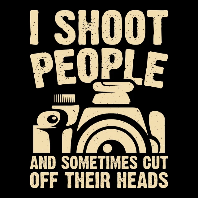 Photography Camera Funny I Shoot People Vintage Retro T-Shirt Gift Ideas Tee Top