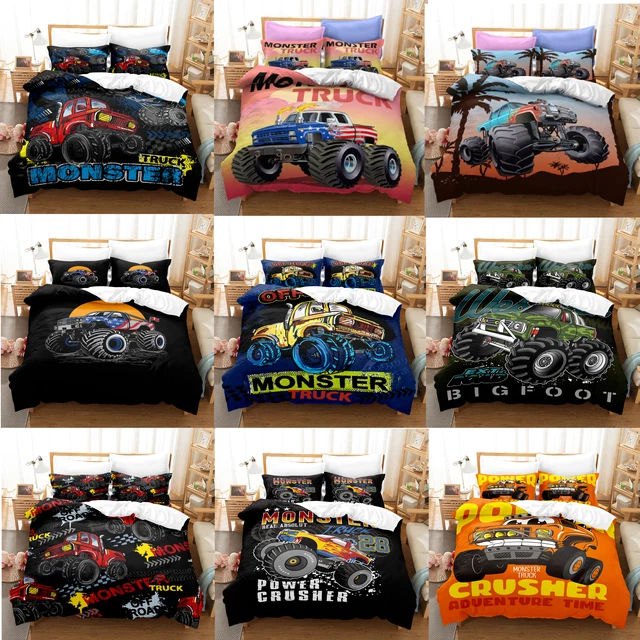 MONSTER TRUCK COLLECTION Single/Double/Queen/King Bed Quilt Cover Set
