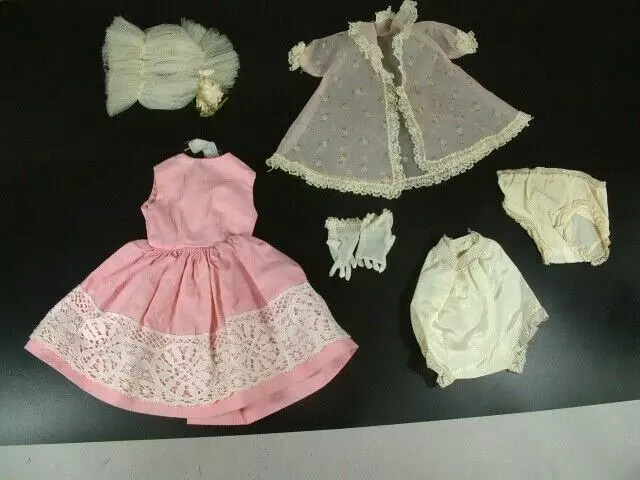 Vintage Elise Jumper Madame Alexander + Panties, Nightie, Muff? and Gloves WOW!