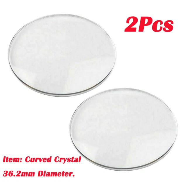 2Pc For 505 Series Mitutoyo Dial Caliper Replacement Part Crystal Cover Lid 36.2