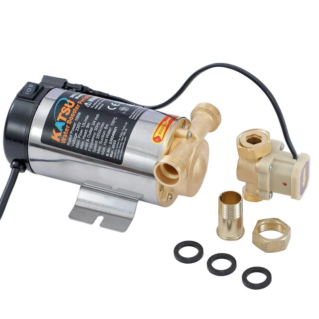 KATSU WATER BOOSTER Pump 100W, Automatic On-Off Pressure Control Switch ...