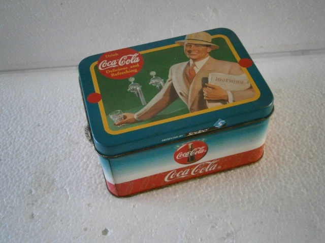 VOITURE MINIATURE COFFRET Coca Cola Peugeot Expert Solido Boite Metal 1