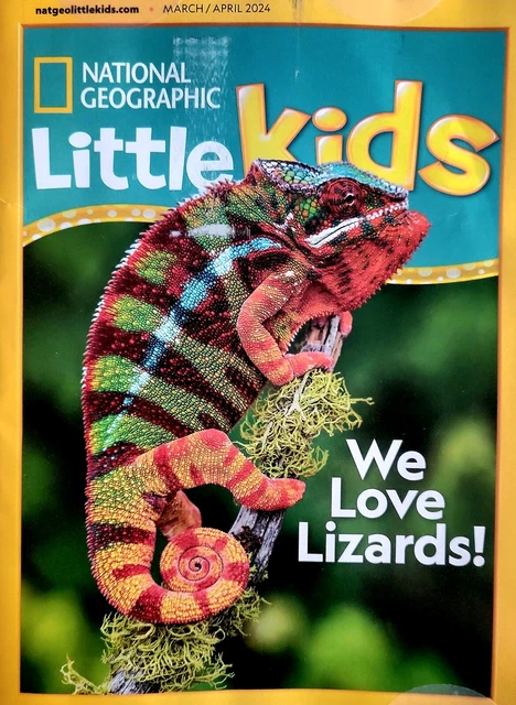 NATIONAL GEOGRAPHIC LITTLE Kids Magazine We Love Lizards! + more Mar