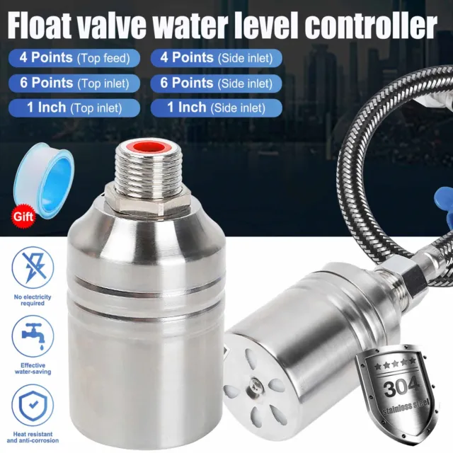 Stainless Fully Automatic Water Level Control Float Valve Kitchen Tap Fittings