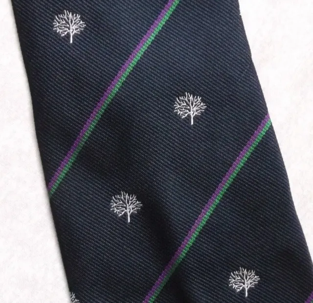 Tie Necktie Vintage Mens Crested Club Association Society TREE