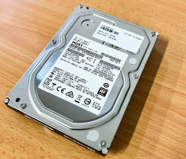 Hitachi Ultrastar 4TB 7.2K RPM 512e SAS 12Gb/s 128MB 3.5" HDD | HUS726040AL5214