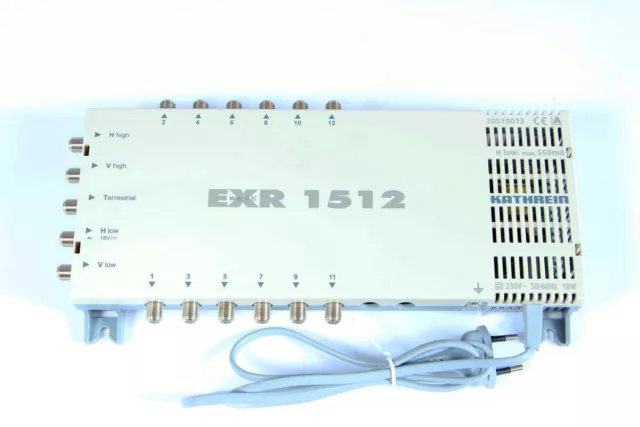 Kathrein EXR 1512 Multischalter 5/12 DVB-S2 T2 SAT Verteiler 20510013 B-Ware 2