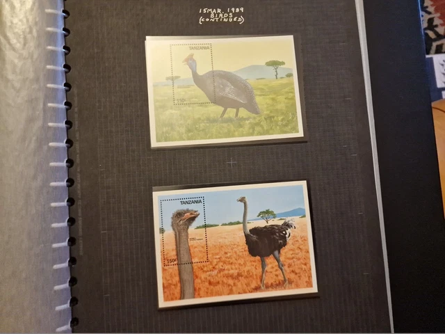 Tanzania 1989 Sg Ms641 Birds Mnh