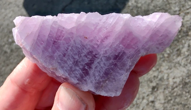 rawk11: Pink Ice Kunzite Rough-Translucent Pink/Purple-Nigeria!
