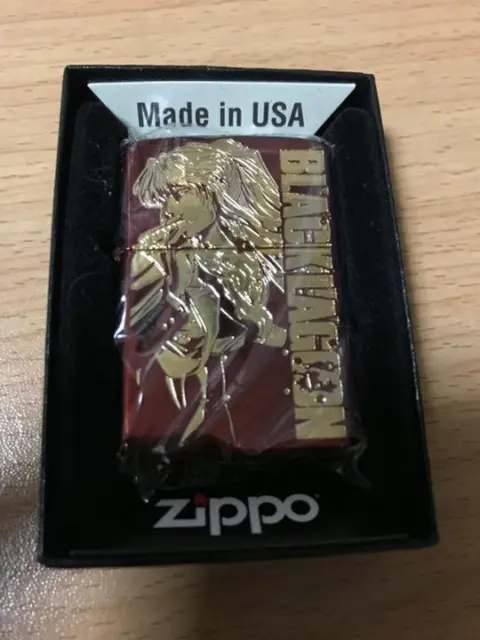 Zippo Oil Lighter Black Lagoon Balalaika Gold Red Double Sided Etching Brass