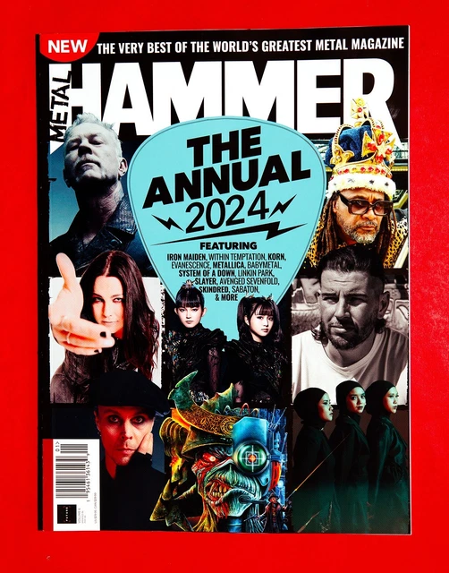 2023 METAL HAMMER MAGAZINE ANNUAL BOOK 2024 Metallica Babymetal Ville