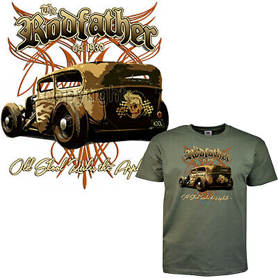 Auto T-Shirt Hot Rod Classic Oldtimer US-Car Garage Rockabilly Biker 1074 Oliva